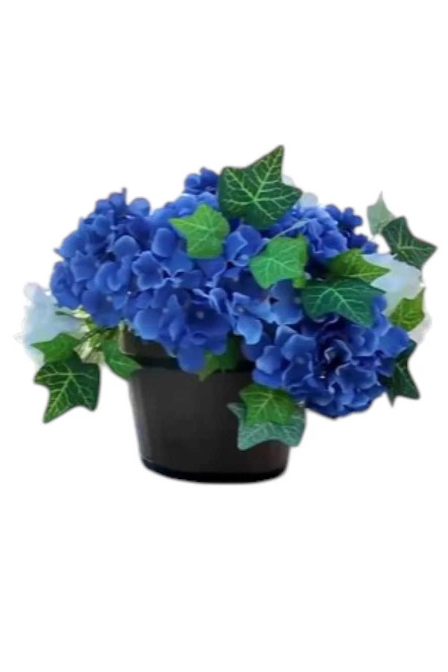 Wicker Park 16" Faux Hydrangea Arrangement in Planter
